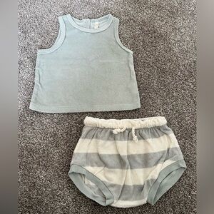Quincy Mae French terry tank and shorts set